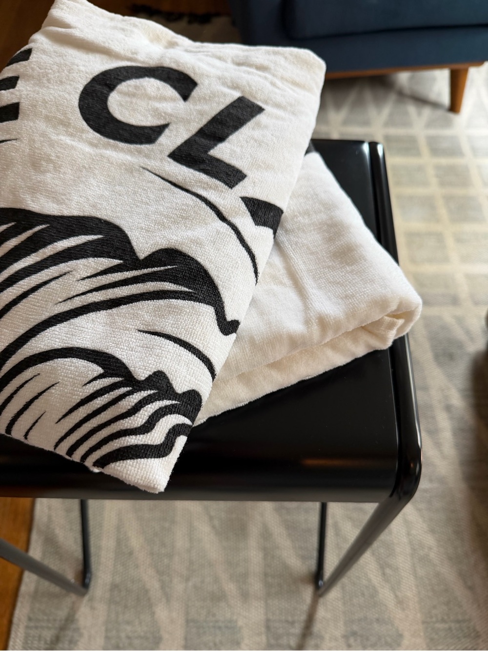 Pair of white claw towels, NWOT